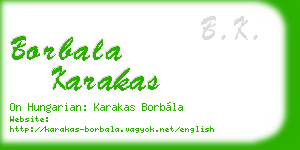 borbala karakas business card